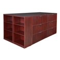 thumbnail image 2 of Regency Legacy Stand Up Storage Cabinet/ 3 Lateral File Quad with Bookcase End- Mahogany, 2 of 3