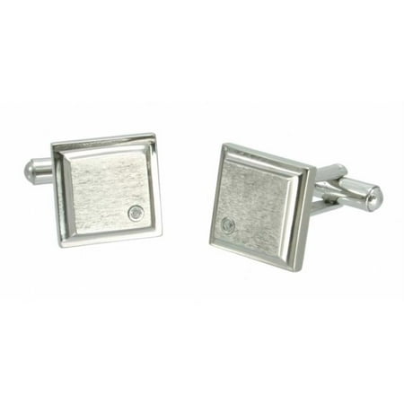 Rising Time TCL-4026-D Titanium Diamond Cuff Link
