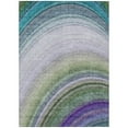 thumbnail image 2 of Addison Rugs Chantille Indoor/Outdoor Transitional Waves Teal Washable Rectangle Rug, 2'6" x 3'10", 2 of 6