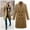 Khaki, variant on Women's Winter Wool Thin Coat Trench Jacket Ladies Slim Long Overcoat Outwear Women Full Zip Zip Hoodies for Women Coat Women Long Coat Juniors Utility Jacket Winter Coats for Women without Hood Women