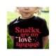 thumbnail image 1 of Snacks are My Love Language Printed 100% Cotton Girls T-Shirt, 1 of 6