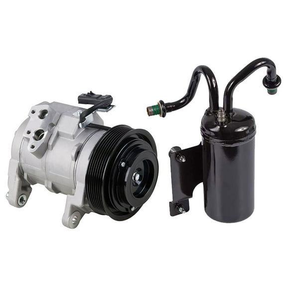 AC Compressor w/ A/C Drier For Dodge Ram 5.7L Hemi V8 2003 2004 2005 2006 2007 2008 - BuyAutoParts