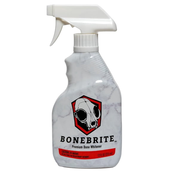 Blanqueador de Huesos BoneBrite® de Velvet Antler Technologies para Montajes Europeos - Solución Premium para Blanquear Calaveras para Cazadores y Taxidermistas - Suministros de Taxidermia