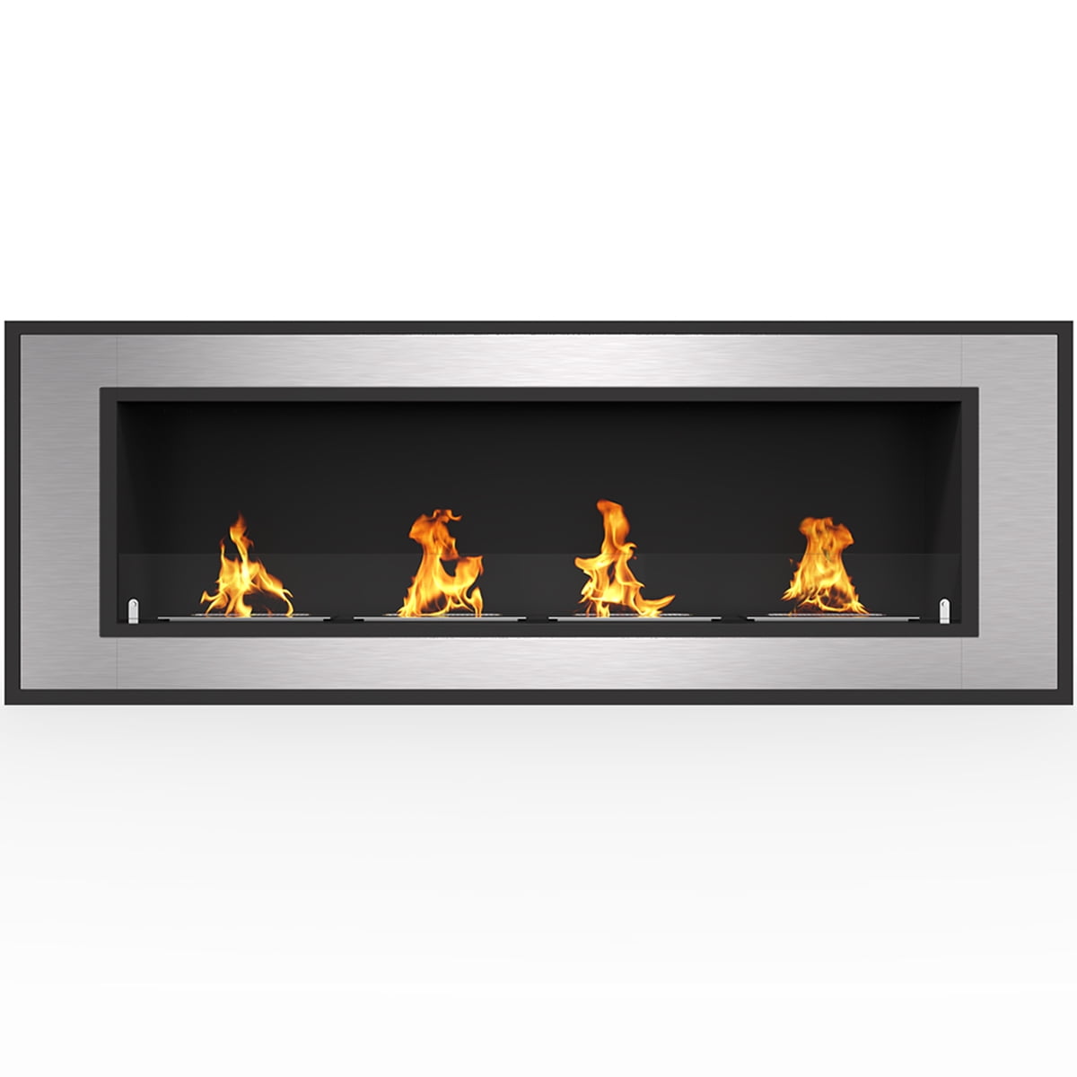 Regal Flame Cynergy 60" Ventless Built In Wall Recessed Bio Ethanol Wall Mounted Fireplace Similar Electric Fireplaces, Gas Logs