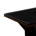 thumbnail image 2 of Pera 47 Inch Modern Coffee Table, Black Glass Insert, Geometric, Black, 2 of 5