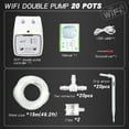 thumbnail image 3 of Riwcyla WIFI Intelligent Watering Device Double Pump Timed Automatic Drip Irrigation System Remote APP Controller for Garden Terrace Potted Plant Flower, 3 of 6