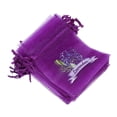 thumbnail image 2 of ColoMX 20 piezas pequeñas bolsas de malla de malla cordada de la fiesta transparente de la fiesta bolsos bolsas de bolsillo de malla pequeña bolso de bolsillo para bolsas de arrastre, 2 of 7