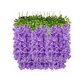 thumbnail image 1 of 14pcs Artificiales Decoración de 1.1 Mt Morado Belug Flores Artificiales, 1 of 4