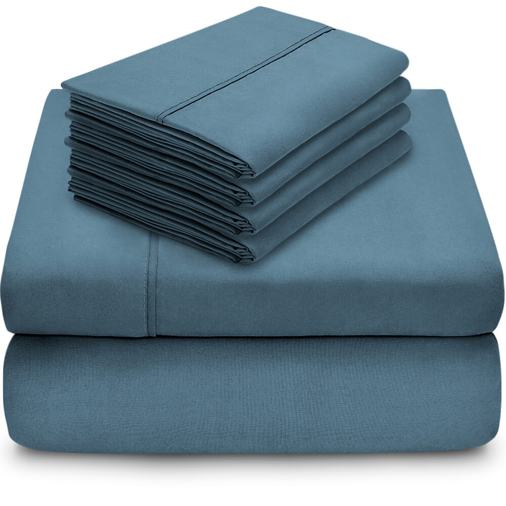 Bare Home 6 Piece 1800 Collection Deep Pocket Bed Sheet Set UltraSoft Hypoallergenic 2