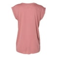 thumbnail image 3 of Bella + Canvas 8804 Ladies Flowy Muscle T-Shirt with Rolled Cuff, 3 of 5