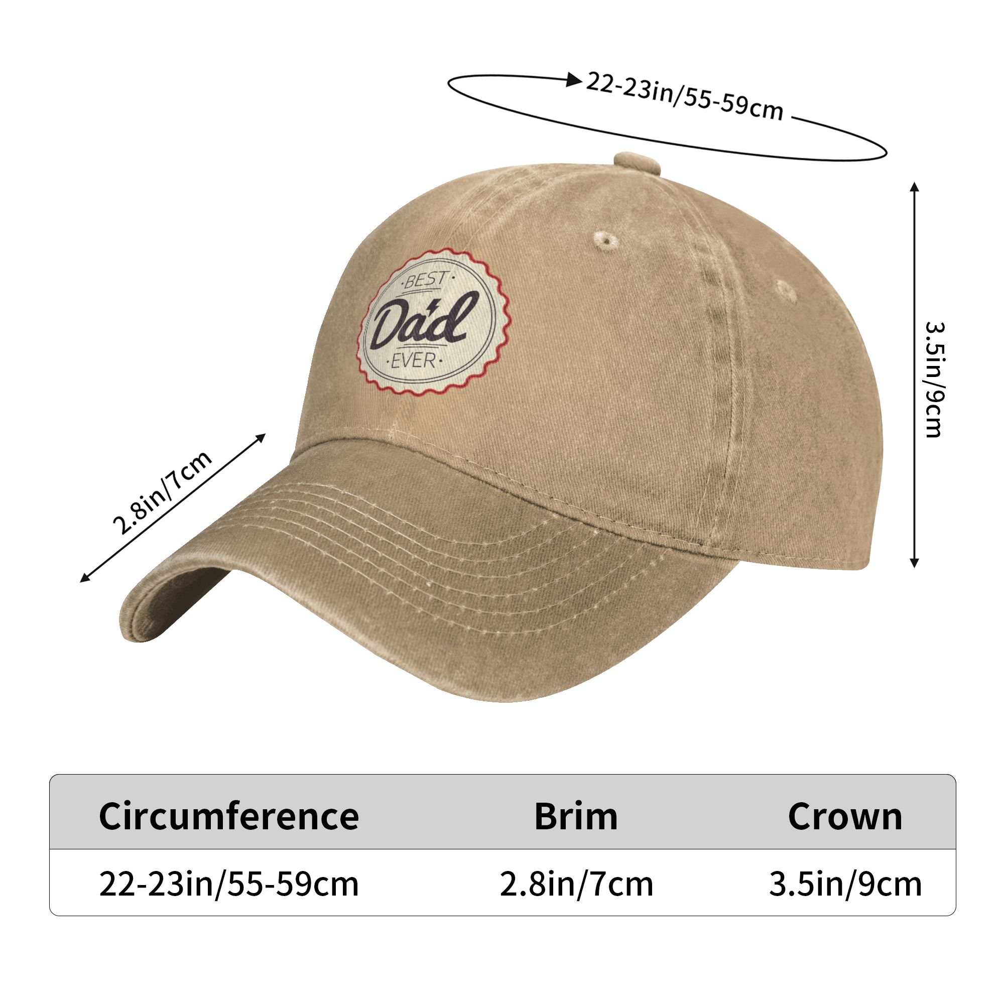 'Best Papa Ever' Denim Baseball Cap – Adjustable Dad Hat For Men & Women | Casual Sports Cap With Embroidery - View #4