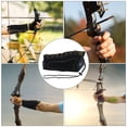thumbnail image 4 of Artificial Leather Arm Protector Archery Armband Guard Protection Straps Black Arm Guard, 4 of 6