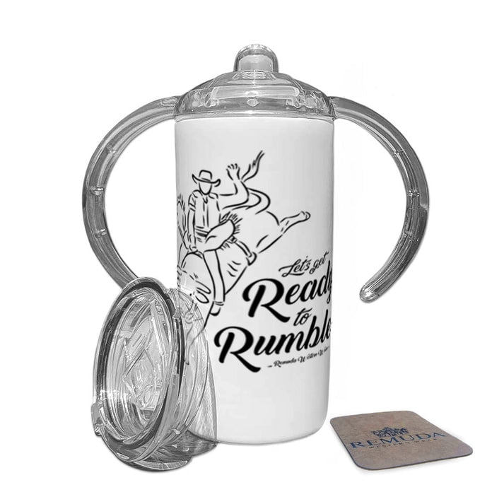 Ready To Rumble Bull Rider - Infant & Toddler Western Sippy Cup w/ Transition Lid