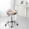 thumbnail image 7 of Goofa Koi Fish Corals,Spring Summer Printed Stool Covers Round, Waterproof Round Bar Stool Covers Anti-Slip Round Bar Stool Seat Cover with Elastic Bands Durable -13 inch, 7 of 7