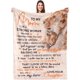 thumbnail image 1 of LHSHID Fathers Day for Mom Gifts Mom Presents Birthday Gifts for Mom Fathers Day Blanket for Mom from Daughter Throw Blanket for Mom 30x40in, 1 of 5