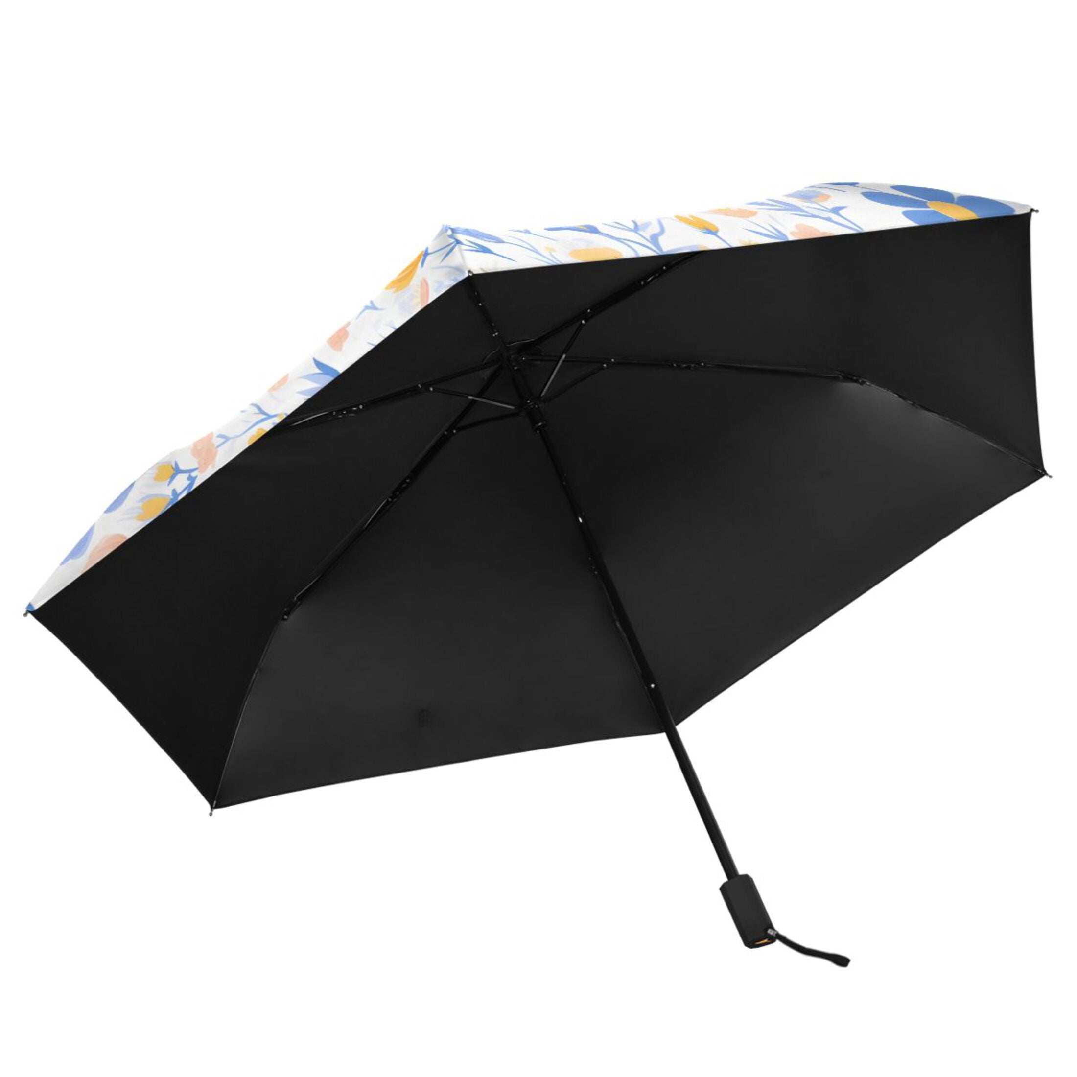 ALAZA Flower-a6 UPF 50+ Compact Folding Umbrella for Rain Travel Umbrella Packable