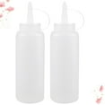 thumbnail image 3 of Botella de aderezo para ensaladas de 2 piezas Botella de apretón simple con tapa Botella de salsa duradera para uso diario en la cocina del hogar, 3 of 6