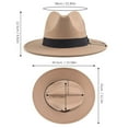 thumbnail image 3 of Elegant Feather Sun Hat With Wide Brim For Women For Daily Wear And Festive Celebrations Lanyard Campaign Hat Rain Womens Top Hat Exploring Hat Buckets for Men Winery Tote Clout Visor Mens Floppy Hat, 3 of 3
