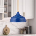 thumbnail image 2 of Henn&Hart 10" Pendentif en Métal Bleu/laiton, 2 of 10