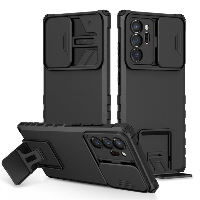For Samsung Galaxy Note20 Ultra Case Armor Kickstand Phone Case For Samsung Note20Ultra Note 20 Slide Camera Protect Back Cover black For Galaxy Note 20