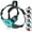 Aqua, variant on BLACK RHINO Comfort Dog Harness Reflective (Medium, Black/Bl)