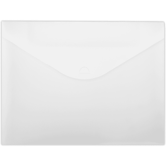 LUXPaper Poly Envelopes with Half-Moon Closure, Frosted, 9 1/2 x 12 1/2, 50/Pack