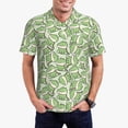 thumbnail image 3 of Rocae Cute Crocodile for Men's Short Sleeve Polo Shirt, Quick Drying Performance Moisture Wicking Sports Men's Golf Shirt Small, 3 of 9