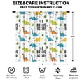 thumbnail image 2 of Blackout Kids Curtains,White Cartoon Dinosaurs Motivational Pattern Childrens Insulated Curtains Set Of 2,Bedroom Essentials,Toddler Room Decor 42"x84", 2 of 5