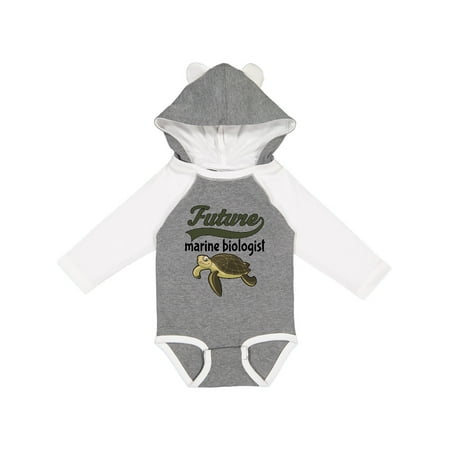 

Inktastic Future Marine Biologist Turtle Gift Baby Boy or Baby Girl Long Sleeve Bodysuit
