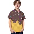 thumbnail image 3 of Polo Fille Crème Glacée Uniforme Garçon Chemise Rugby Boutonnée Manches Courtes 13-14 Ans, 3 of 3