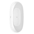 thumbnail image 4 of Juno 71 Inch Freestanding Bathtub in Matte White with Floor Mounted Faucet, Drain and Overflow Trim in Polished Chrome, 4 of 5