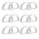 thumbnail image 1 of WEUVEB 12Ud Para Servilletas Semicirculares Plateados Con Estilo Simple Para Montaje En Y Eventos, 1 of 8