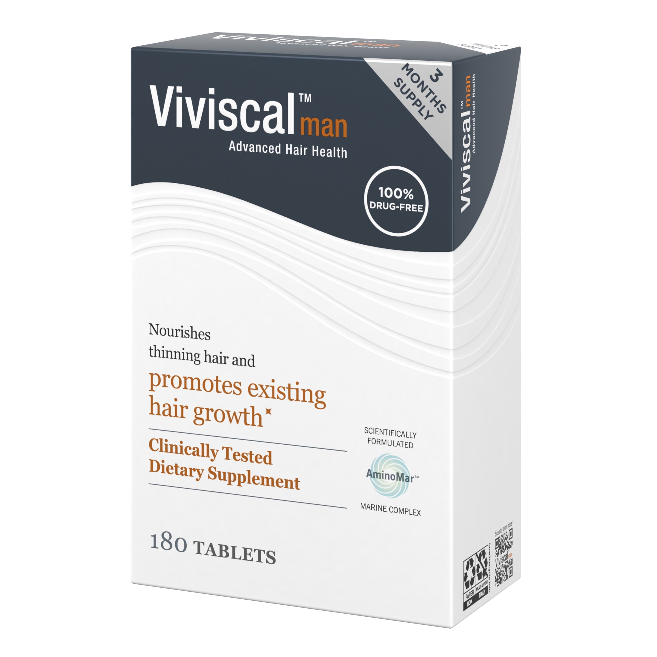Viviscal Man Hair Growth Supplement, 180 Tablets