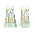thumbnail image 7 of Yiaed Books Print Women's Sleeveless Dress, Loose Fit Summer Dress, Casual Sleeveless Dress for Women, 7 of 7