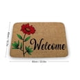 thumbnail image 2 of Floral doormat, Spring Decor, Welcome Mat, Housewarming Gift,Unique Birthday Present, Closing Gift,Home Decor, Welcome Mat,Indoor Doormat,Front Back Door Mat 17”x30”, 2 of 7