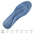 thumbnail image 2 of Plantillas Soporte Zapato Arco Transpirable para Trabajar Caminar (43-44) Gris, 2 of 4