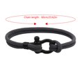 thumbnail image 4 of Bracelet Couple en Acier Inoxydable avec Boucle en Forme d'Arc Style Milan Plage, 4 of 9