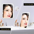 thumbnail image 4 of Lighted Makeup Mirror Touch Screen LED Vanity Mirror Brightness Adjustable USB Rechargeable Travel Portable Light up Mir, 4 of 5