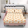 thumbnail image 5 of ZIATUBLES Beige Rabbit Printed Full Sheet Set, Soft Cozy Bed Sheet with Pillowcase, Chic Bedding Decor Set, Easy Care for All Seasons, Ideal for Comfy Sleep, 5 of 9