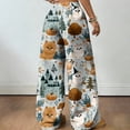 thumbnail image 5 of Trgacdwlo Halloween Pajamas Pants Women Loose Fit Sleepwear Lounge Pants for Women Funny Pumpkin Graphic Fall Cozy Comfy Pajama Bottoms Women, 5 of 5