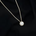 thumbnail image 3 of Rosec Jewels Lab Grown Diamond Cocktail Necklace for Women - Round Pendant with Chain (2 Carat, EF-VS Quality), 10K Yellow Gold, 3 of 8