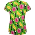 thumbnail image 2 of Tropical Vacation Toucan Pattern All Over Womens T Shirt Multi 2XL, 2 of 2