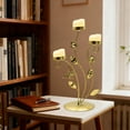 thumbnail image 6 of Luxurious Flower Branch Iron Candlestick Vintage Home Decoration for Holiday Birthday Party Table Centerpiece with Openwork Design Romantic Ambient Metal Ornament, 6 of 6