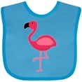 thumbnail image 3 of Inktastic Pink Flamingo Boys or Girls Baby Bib, 3 of 4