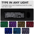 thumbnail image 6 of X9 Large Print Backlit Keyboard  and Mouse Combo– USB Wired Lighted Keyboard, 7-Color LED, 6 of 9