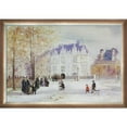 thumbnail image 2 of La Pastiche Jean Francois Raffaelli 'The Fletcher Mansion, New York City' Hand Painted Framed Oil Reproduction on Canvas, 2 of 5