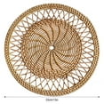 thumbnail image 2 of Rattan Wall Decor | Wall Baskets Decor Boho Flat 1PCS | Hanging Woven Wall Baskets | Rattan Round Wicker Baskets | Decorative Bohemian Flat Basket Wall Art | Handmade Rustic Wall Baskets, 2 of 8