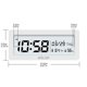 thumbnail image 2 of Baldr Reloj Despertador Led Despertador Temperatura Humedad Escritorio electrónico Mesa Digital Snooze Relojes Pantalla con retroiluminación blanca,11 Feliz Sencillez, 2 of 5