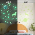 thumbnail image 6 of Glow in The Dark Stars and Moon for Ceiling, 900 Pcs 3D Star Stickers, Unicorn Wall Stickers, Glow Stars for Kids Room Decor and Cool Room Decor (Green), 6 of 8