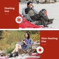thumbnail image 4 of NAIZEA Heated Camping Chair Oversized, Outdoor Portable Folding Heated Chair, Patio Chair with 3 Heat Levels, Supports 500lb, 4 of 8